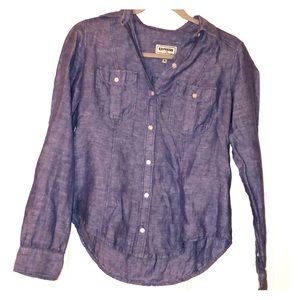 Collared blue button up